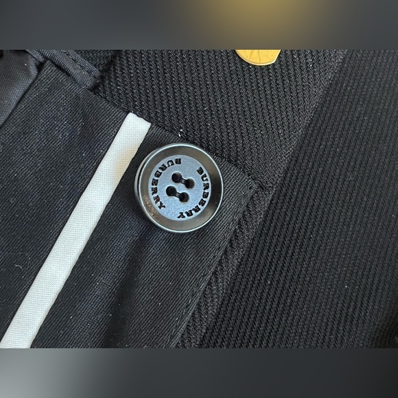 Burberry Black Skinny Trousers Crop with Zippers Riding - Picture 9 of 14